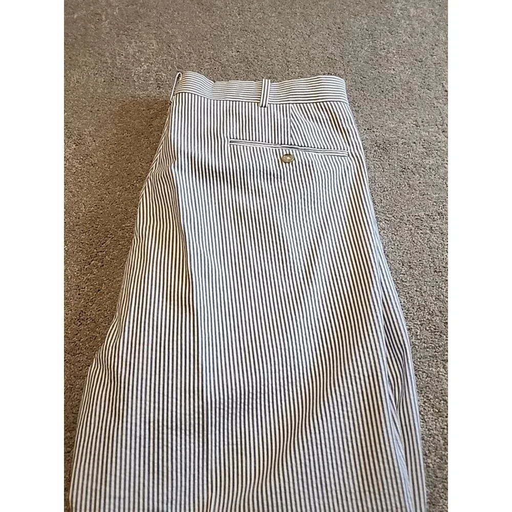 POLO RALPH LAUREN Men's 35 X 32 Blue & White Striped Pants Preppy Lawn Outdoor - Picture 12 of 14